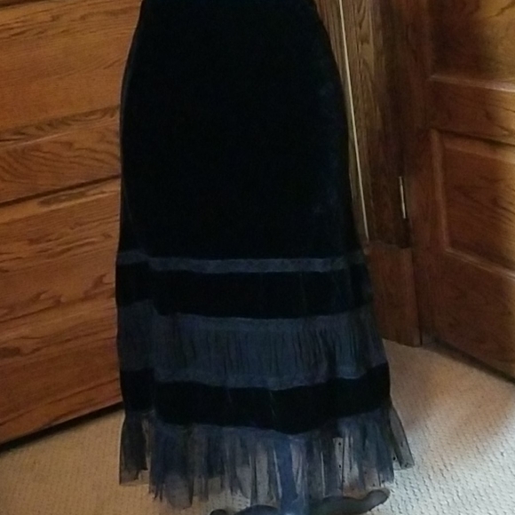 Polo jeans co. ralph Lauren Dresses & Skirts - black lace velour skirt